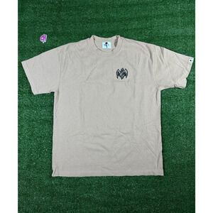 Warren Lotas 'Bat Logo' Men's Tan S/S T-Shirt - Size Medium